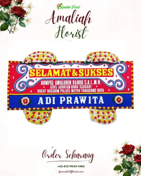 Papan Bunga Ucapan Selamat Peusangan Siblah Krueng