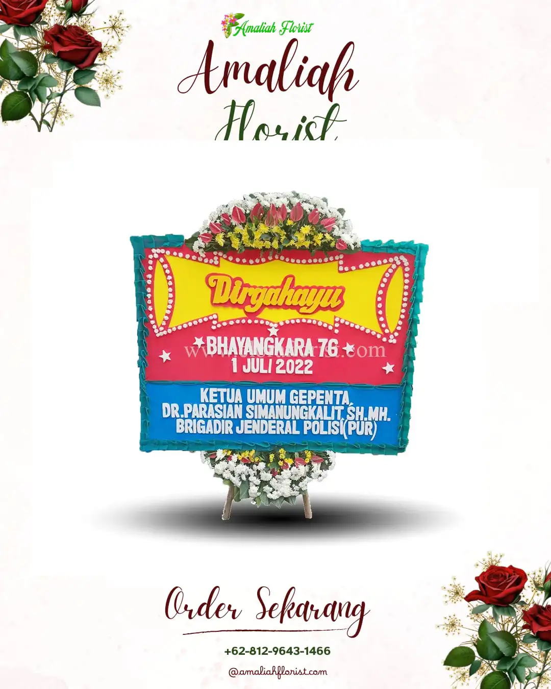 Papan Bunga HUT Ulang Tahun Peusangan Siblah Krueng